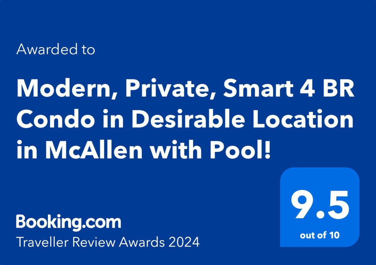 Modern, Private, Smart 4 Bedroom Condo In Desirable Location In Mcallen With Pool! Exteriör bild